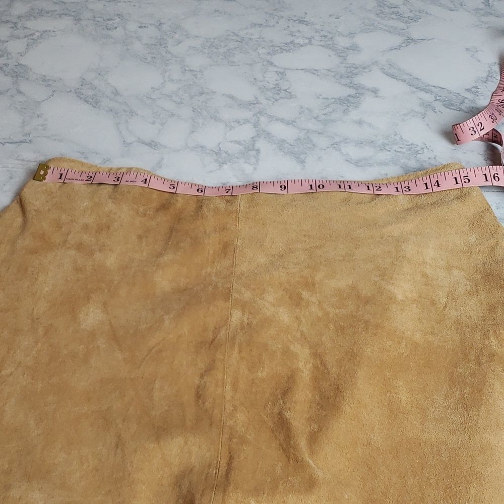 NWT Chico's Suede Beacon Tan Skirt - Picture 10 of 12